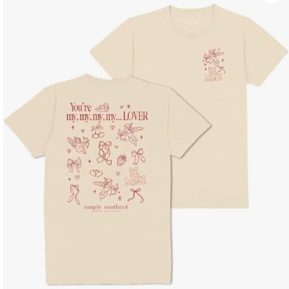 Simply Southern You're My, My, My My Lover - Cupid - Hearts - Be Mine 2XL - Picture 1 of 4
